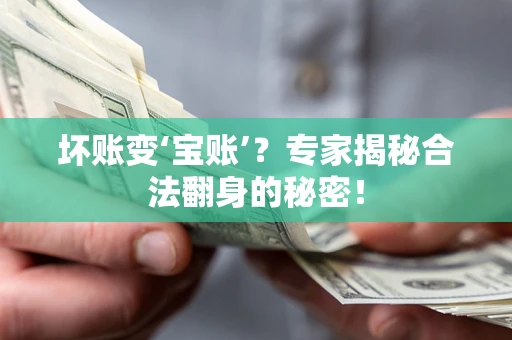 武汉坏账变‘宝账’？专家揭秘合法翻身的秘密！