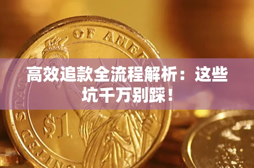 武汉高效追款全流程解析：这些坑千万别踩！