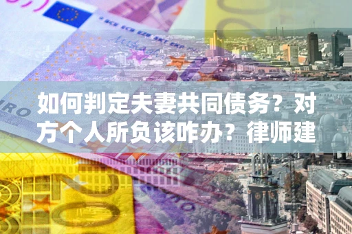 武汉如何判定夫妻共同债务？对方个人所负该咋办？律师建议