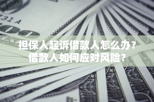 武汉担保人起诉借款人怎么办？借款人如何应对风险？