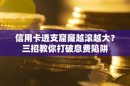 武汉信用卡透支窟窿越滚越大？三招教你打破息费陷阱
