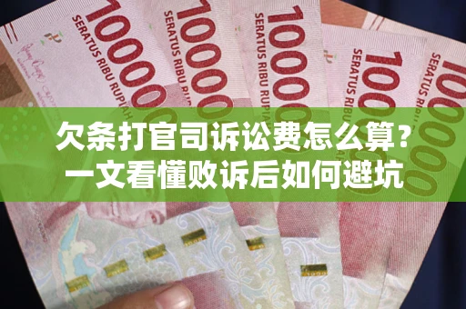 武汉欠条打官司诉讼费怎么算？一文看懂败诉后如何避坑